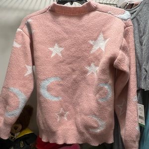 Pink star sweater